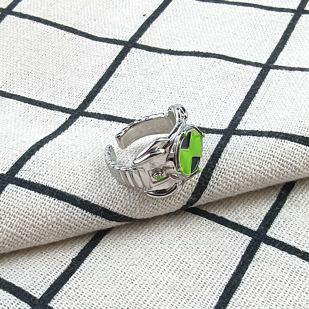 Omnitrix Ring Ben 10 Fashionable Versatile Personality Ring